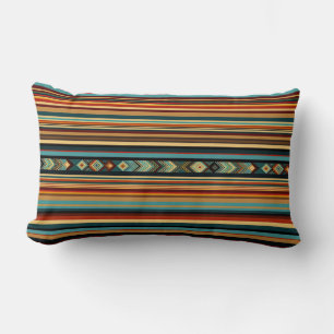 Almofada Lombar Linhas de Artisan Tribal Quente