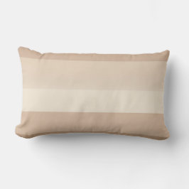 Almofada Lombar Listras de creme branco de aveia arte de IA