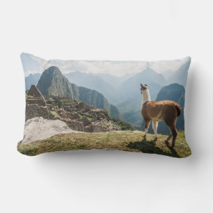 Almofada Lombar Llama Overlook Ruins Machu Picchu, Peru