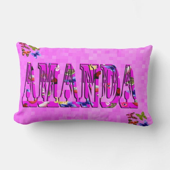 Almofada Lombar Logotipo Amanda Name (Frente)
