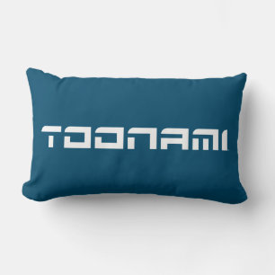 Almofada Lombar Logotipo de fonte futurística do Toonami