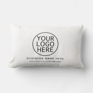 Almofada Lombar Logotipo de sua empresa e site na web simples