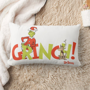 Almofada Lombar Logotipo do Personagem Grinch! Gráfico