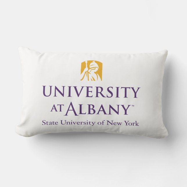 Almofada Lombar Logotipo Icônico da Universidade de Albany (Frente)