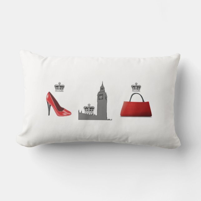 Almofada Lombar London Fashion Big Ben Travesseiro (Frente)