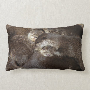Almofada Lombar Lontras peluches