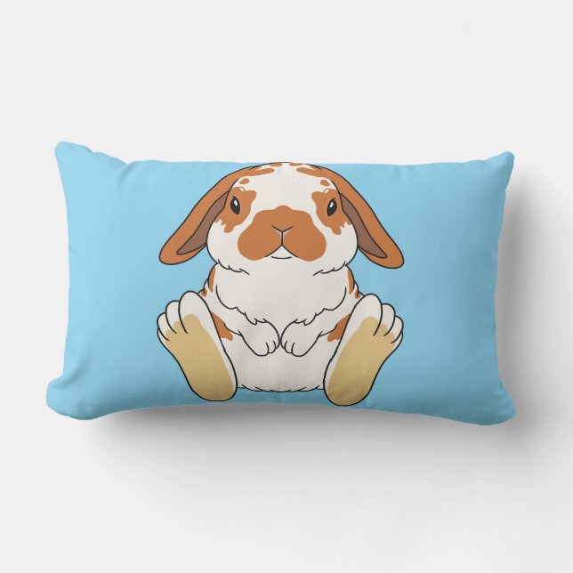 Almofada Lombar Lop Bunny Broken Orange (Frente)