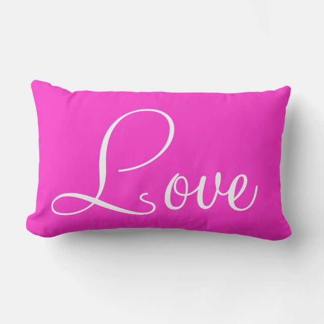Almofada Lombar Love Je'taime Lumbar Travesseiro decorativo (Frente)