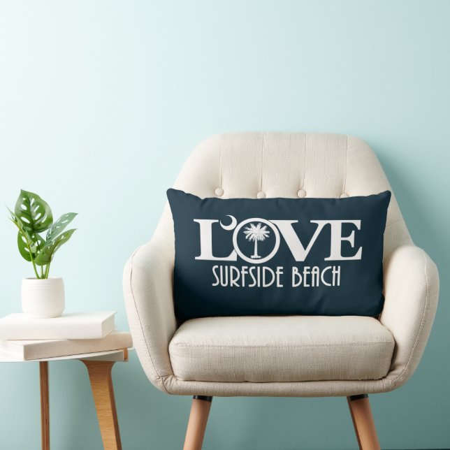 Almofada Lombar LOVE Surfside Beach Carolina do Sul (Cadeira)