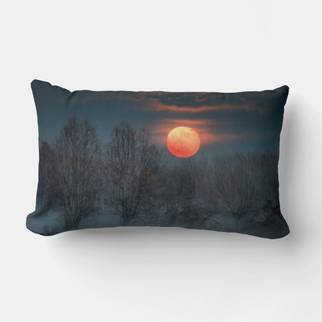 Almofada Lombar Lua cheia | Novembro em Scalenghe, Itália (Frente)