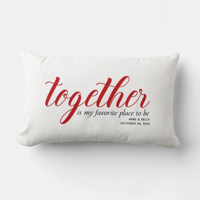 Almofada Lombar Lugar favorito para estar Personalizado (Frente)