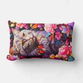 Almofada Lombar Lumbar com temática vertical em gatos para o Cat L