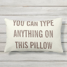 Almofada Lombar Lumbar de creme personalizado afligido