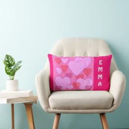 Almofada Lombar Lumbar personalizado cor-de-rosa Namorados brilhan