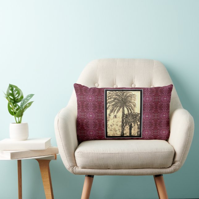 Almofada Lombar Lumbar Pillow - Palm Tree Sepia (Cadeira)