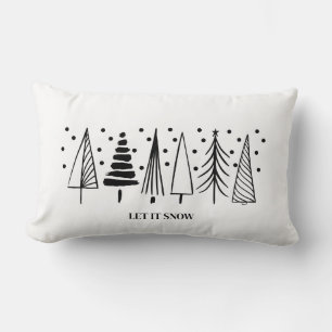 Almofada Lombar Lumber Cushion - Deixe-o nevar a árvore do pinheir