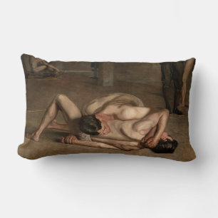 Almofada Lombar Lutadores (por Thomas Eakins)