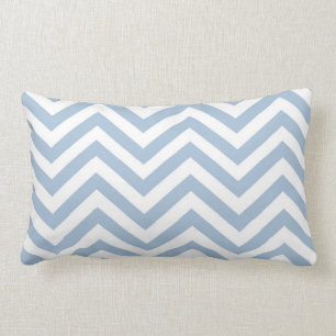 Almofada Lombar Luz - Grunge azul Chevron Textured