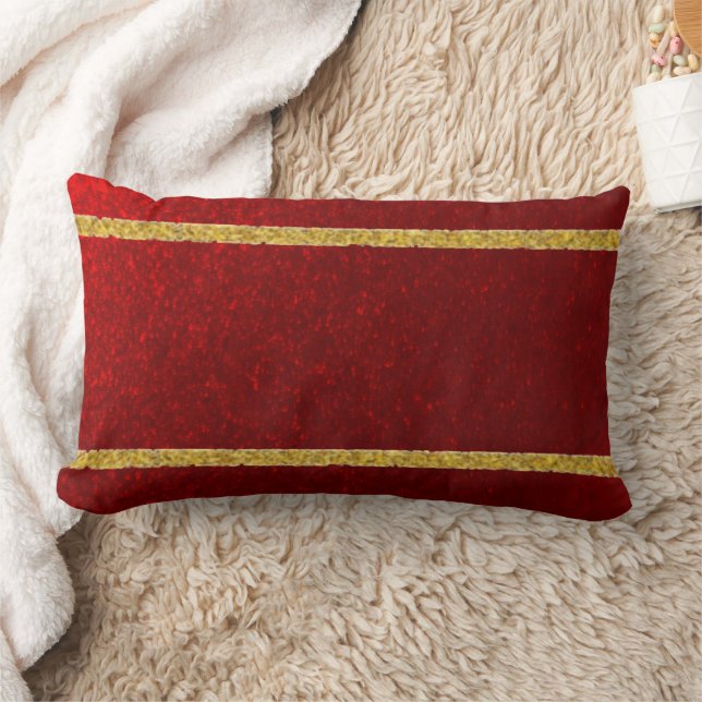 Almofada Lombar Maçãs Doces Vermelho Dourado (Cobertor)