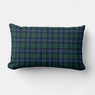Almofada Lombar MacLeod do Tartan azul e verde do clã de Skye