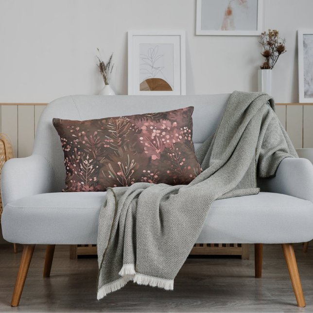 Almofada Lombar Madeira Pinheira e Bertes Rosa Maciços em Matizes  (Criador carregado)