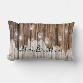 Almofada Lombar Madeira Rústica Marrom com Luzes personalizáveis