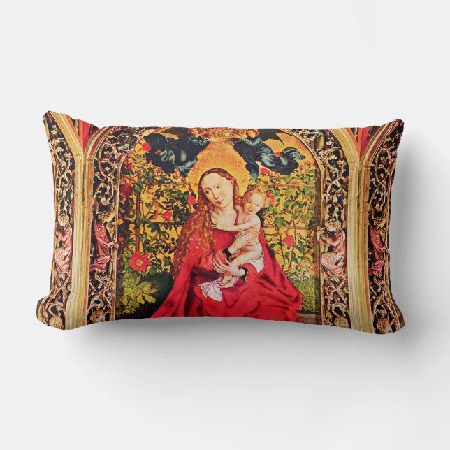 ALMOFADA LOMBAR MADONNA DA MADEIRA ROSA (Frente)