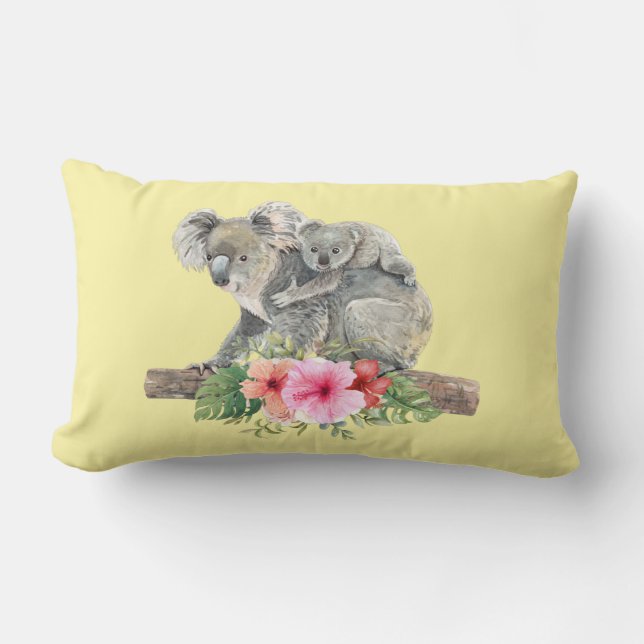 Almofada Lombar Mãe e Bebê Koala Bears Caqueira (Frente)