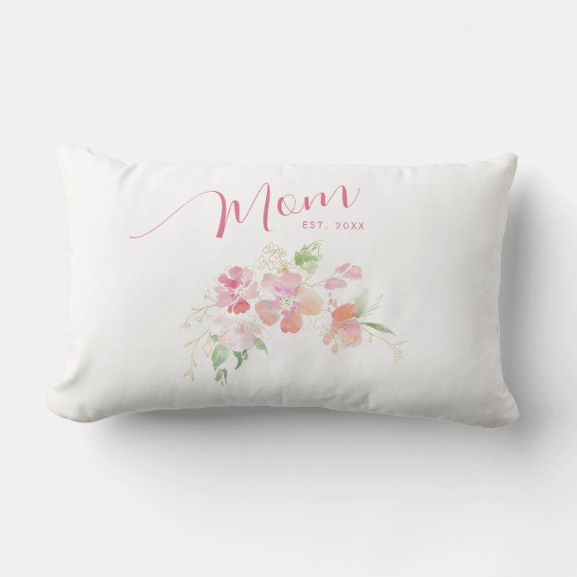 Almofada Lombar Mãe Estabelecida Cor Flórida Rosa Esbranquiçada Br (Frente)