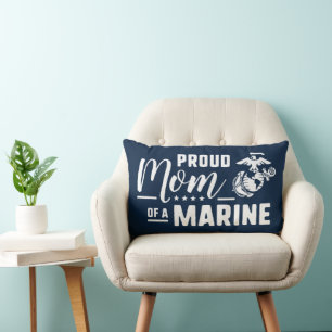 Almofada Lombar Mãe Orgulhosa de um Marinho - Branca