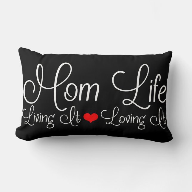 Almofada Lombar Mãe vida negra (Frente)