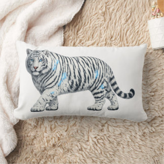 Almofada Lombar Majestic White Tiger Artistic Lumbar Throw Pillow