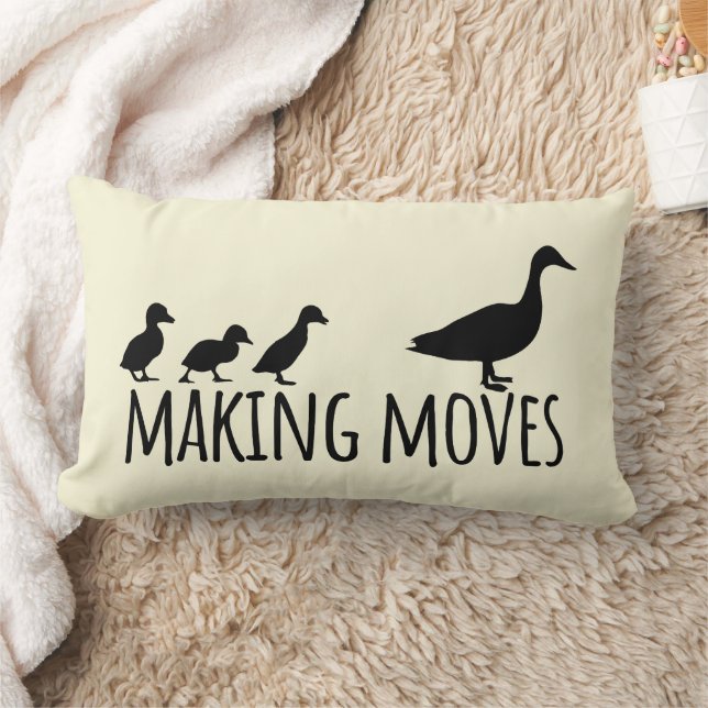 Almofada Lombar Making Moves Mama Duck and Ducklings Motivational (Cobertor)