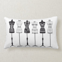 Almofada Lombar Manequins de moda de vintage