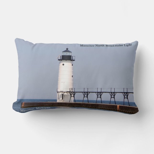 almofada lombar Manistee North Pierhead Light (Frente)