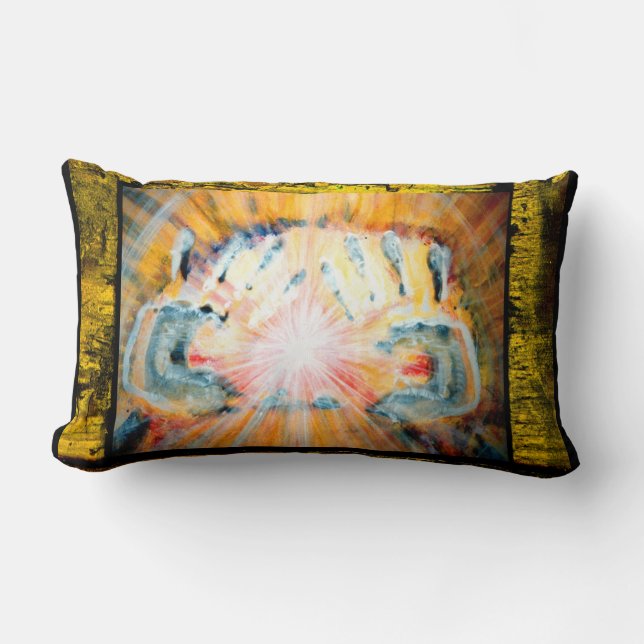 Almofada Lombar Mãos de cicatrização (Frente)