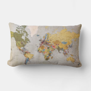 Almofada Lombar mapa mundial
