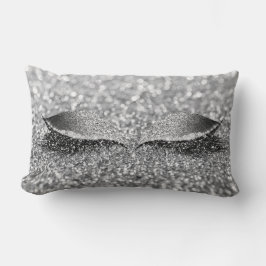 Almofada Lombar Maquiagem Monocromática Da Lash Da Cinza De Prata