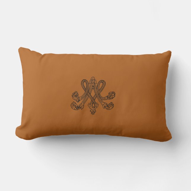 Almofada Lombar Marie Antoinette – Monogramm – Monogram initials (Frente)