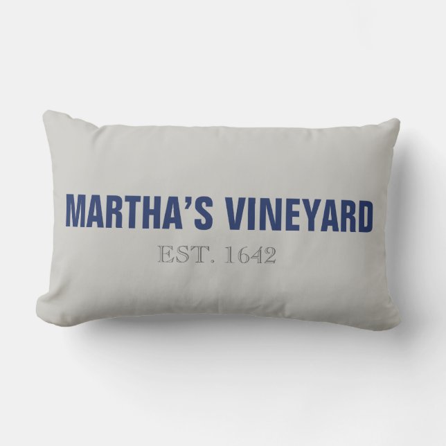 Almofada Lombar Martha's Vineyard criou o Travesseiro decorativo 1 (Frente)