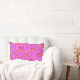 Almofada Lombar Mazipoodles Neuro Art Pink Laranja Roxo