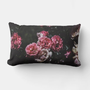 Almofada Lombar Meia-noite floral, floral escuro, travesseiro flor