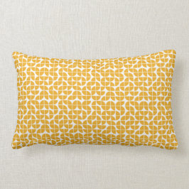 Almofada Lombar Meio século Retroativo Amarelo Moderno
