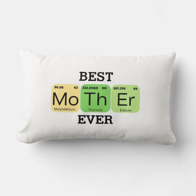 Almofada Lombar Melhor Mesa Periódica da Mãe (Frente)