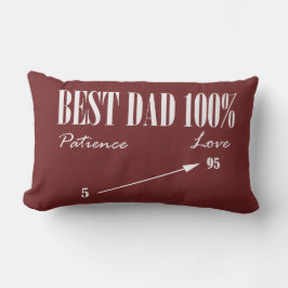 Almofada Lombar Melhor Pai 100% Patiência de Amor Cushion Padre Cu