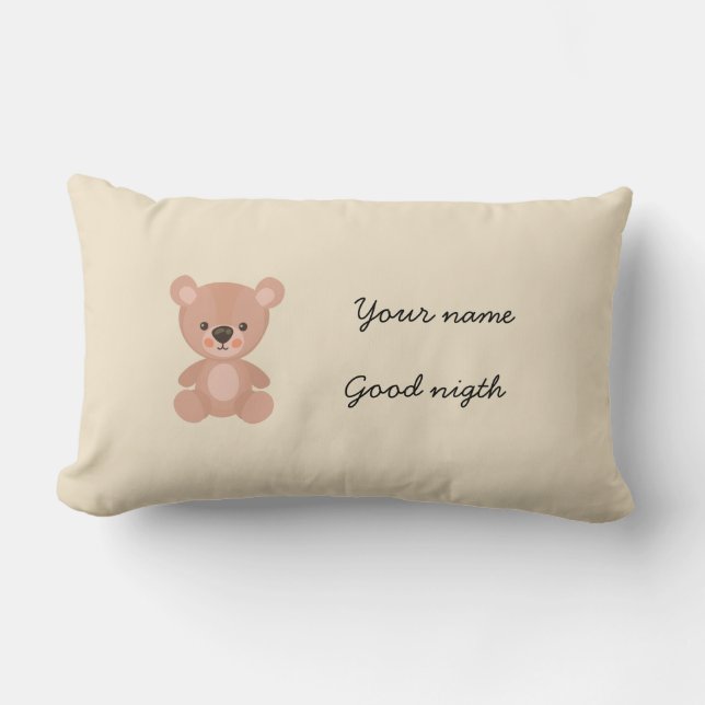 Almofada Lombar Meninos bonitinhos rosa personalizados (Frente)