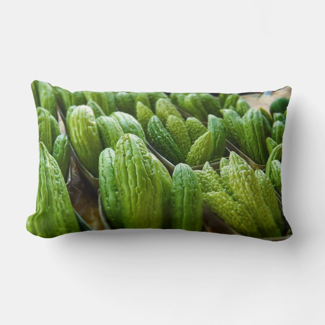 Almofada Lombar Mercado amargo Kansas City da cidade do pepino do (Frente)