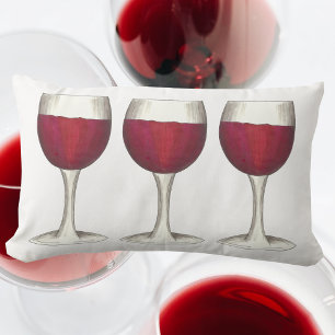 Almofada Lombar Merlot Cabernet Red Wine Glass Vinery Vinheira