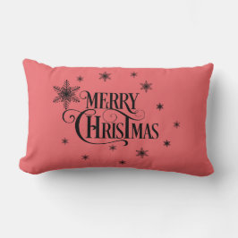 Almofada Lombar Merry Christmas and good Wisches