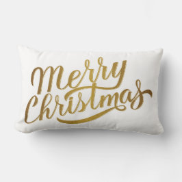 Almofada Lombar Merry Christmas Throw Pillow